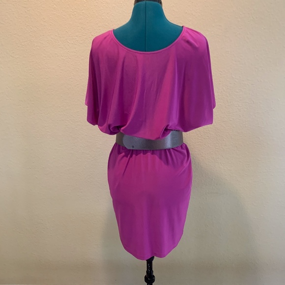 JOSH BRODY Retro Chic Crossfront Drapey Mini Dress - Picture 3 of 3